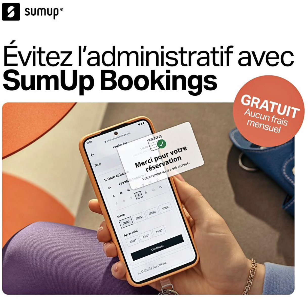 Demande de démo SumUp via WhatsApp