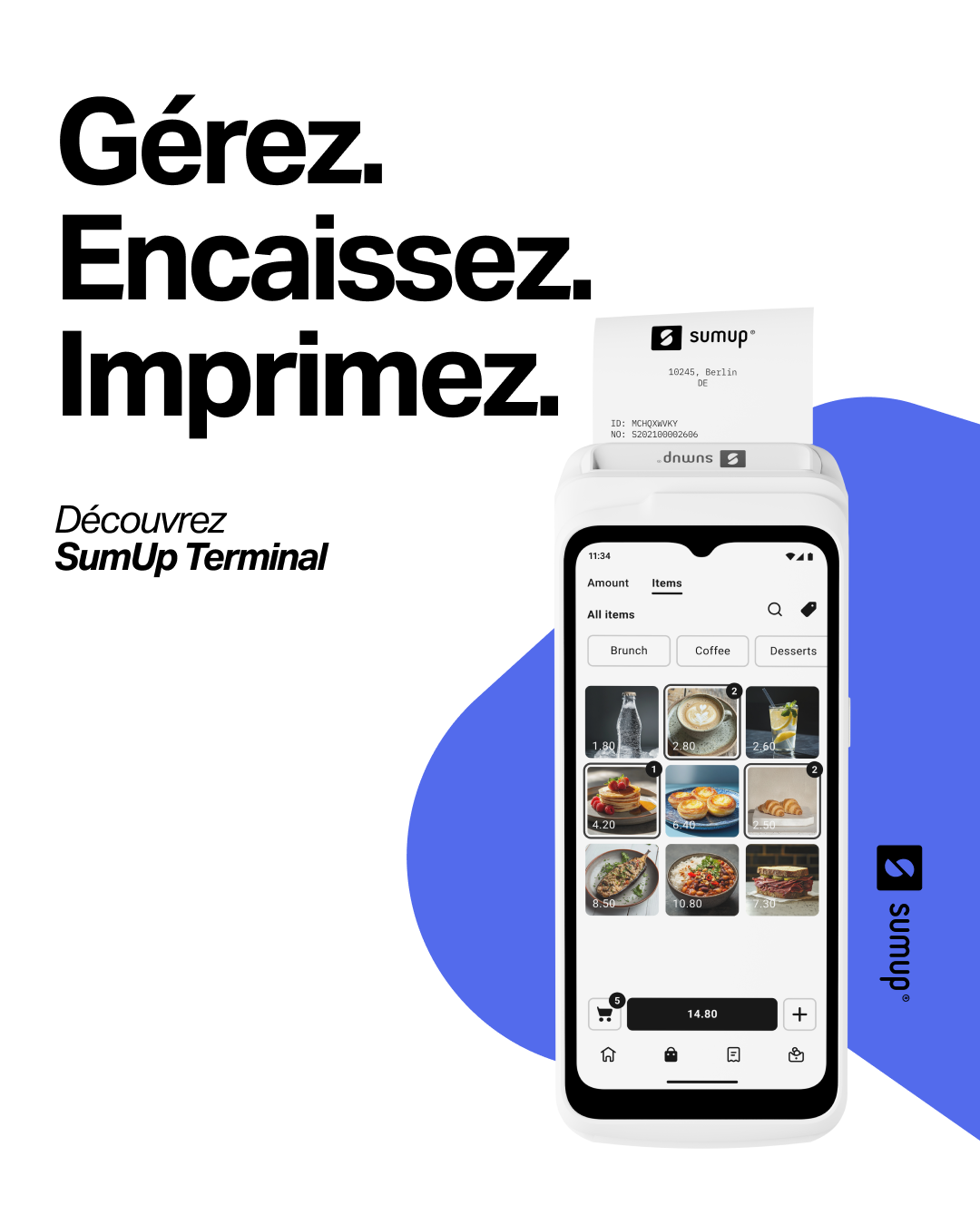 SumUp Terminal avec imprimante intégrée